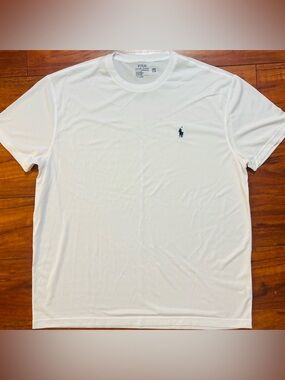 Polo Ralph Lauren Performance Jersey Short Sleeve T-Shirt in White
